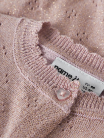 NAME IT Glimmer Strik Cardigan Rolia Keepsake Lilac